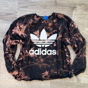 Adidas Tie Dye Crewneck Sweatshirt cropped xs